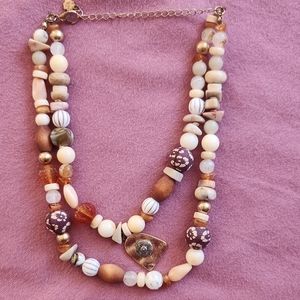 Free People Kaui Beaded Choker Necklace